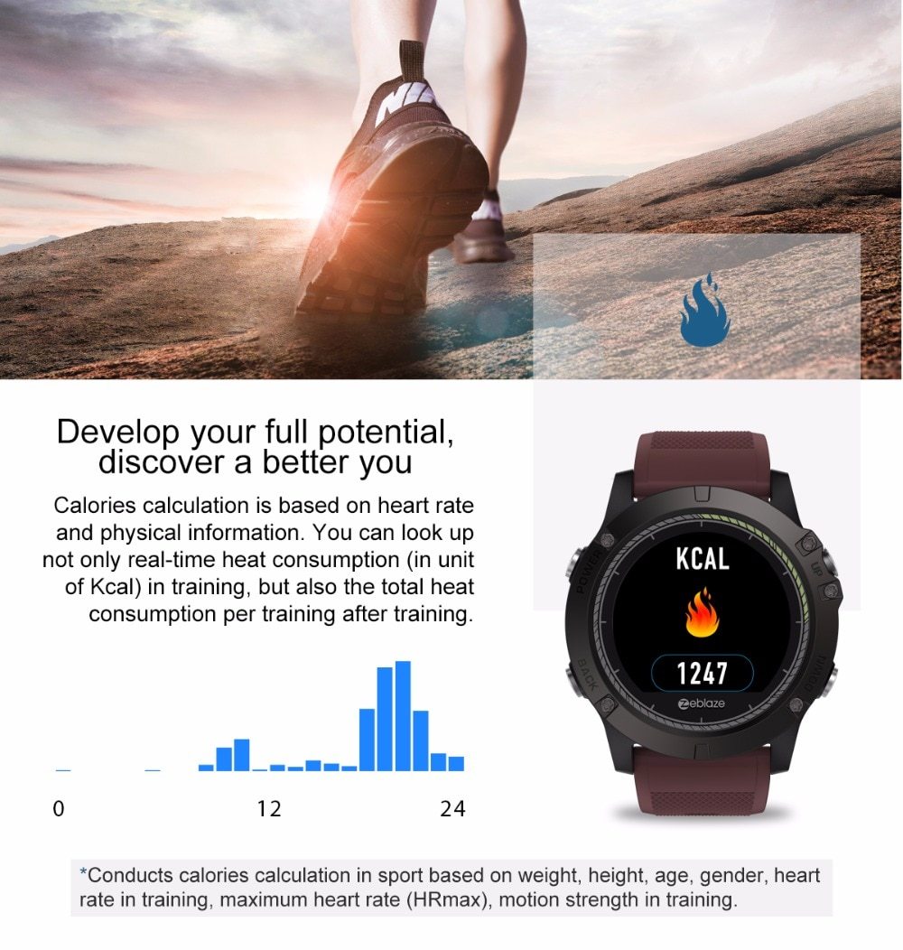 Tactical SmartWatch V3 HR — Rugged Fitness & Heart Rate Monitor
